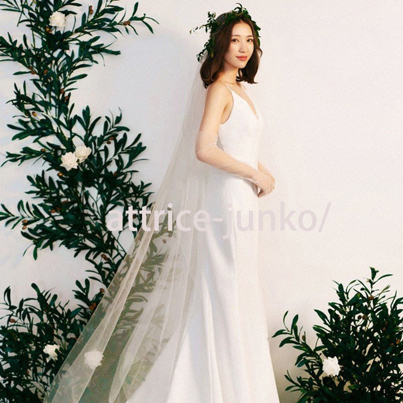 ウエディングドレス ノースリーブ 白 二次会 結婚式ドレス 安い エンパイア 花嫁 フォトウエディング ビーチフォト 前撮り 後撮り 披露宴