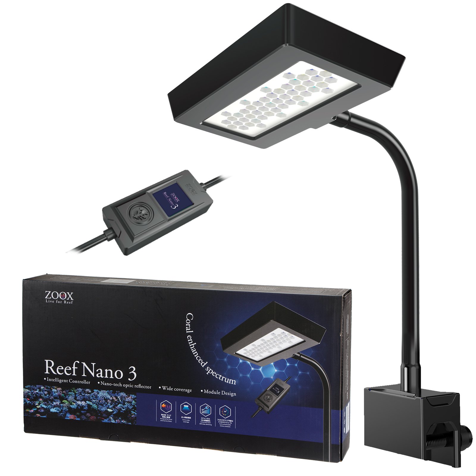 ＺＯＯＸ　ＬＥＤ　リーフナノ３　３０ー６０ｃｍ水槽用　ライト　照明　ＣＲＣ10―15―10―20―50