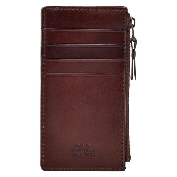 made in underground osaka.japan ヌメ革カードケース チョコ OJ-0308