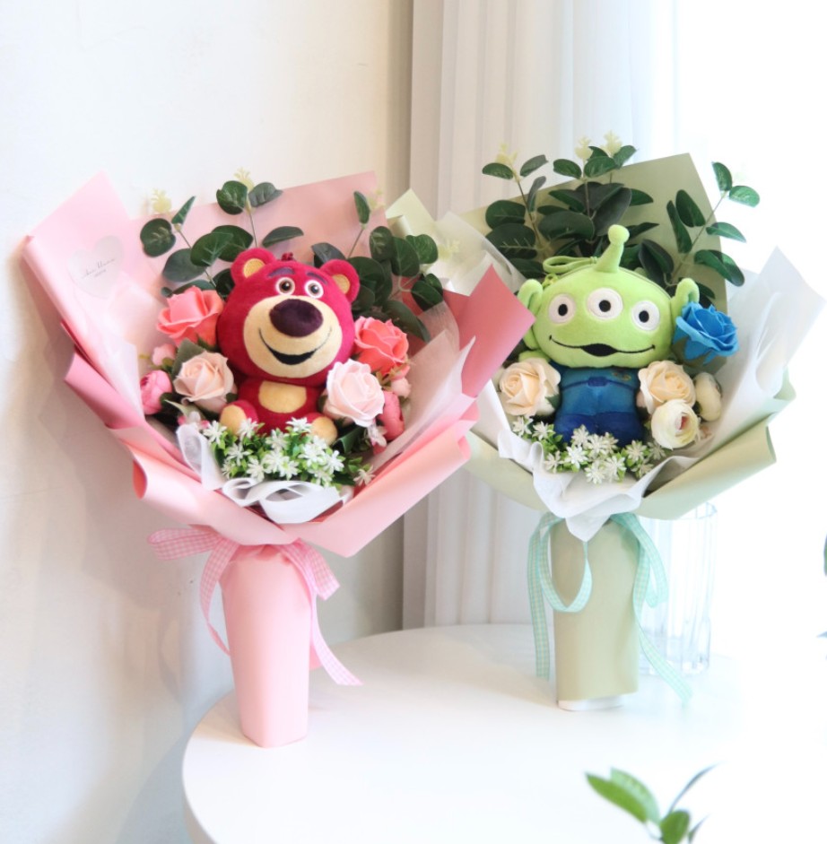 韓国＊トイストーリーぬいぐるみ花束 造花 HANDMADE＊2type