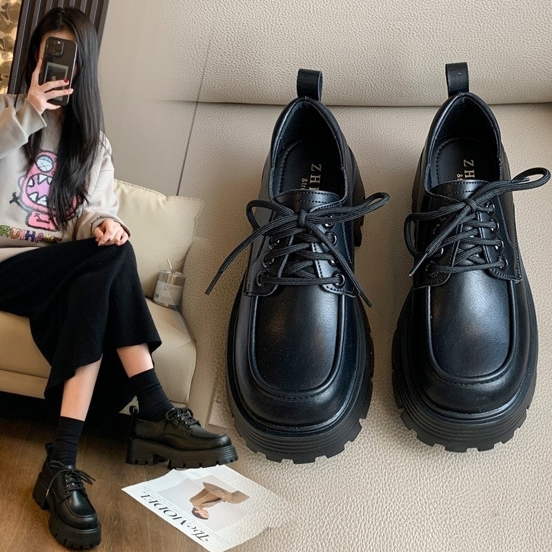 厚底ローファー ローファー レディース 厚底ローファー ブリティッシュスタイルシューズ 5,389円