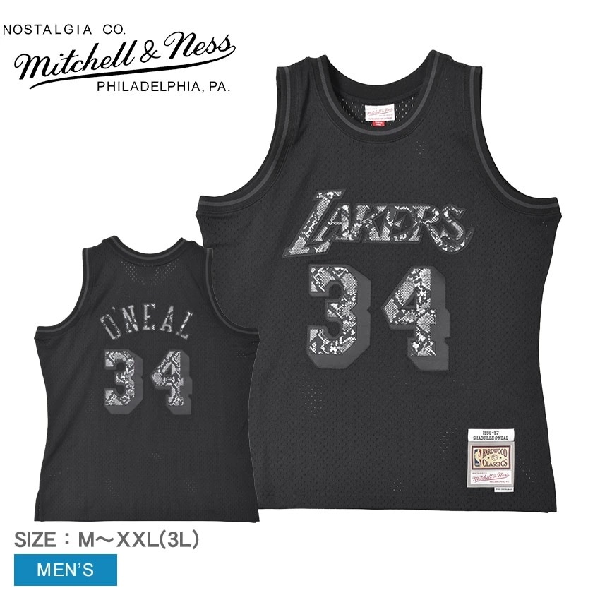 ミッチェル＆ネス NBA LEATHER SNAKESKIN SWINGMAN JERSEY LAKERS 1996 SHAQUILLE ONEAL JY8787-LALBLCK メンズ バスケ ユニ 18,722円