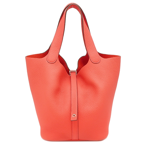 エルメス HERMES ハンドバッグ ピコタンロックMM トリヨンクレマンス ローズジャイプール シルバー金具 Z刻印 【箱】【中古】