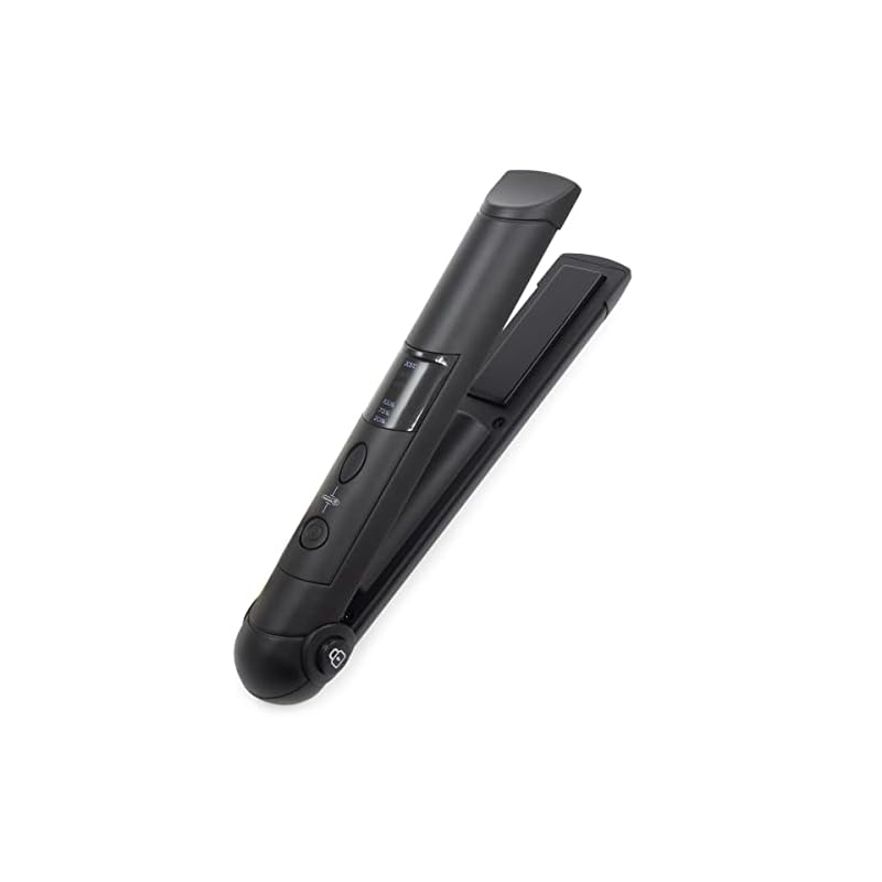 プラタ ヘアアイロン ミニ コードレス 持ち運び 2way 前髪 軽量 コンパクト 小型 充電 ブラック