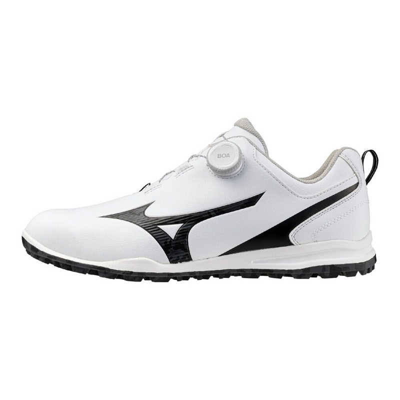 ミズノ　ゴルフシューズ ジーエムスタイル ボア ［メンズ/25.0cm/幅：3E］ ホワイト×ブラックカモ　51GM2553