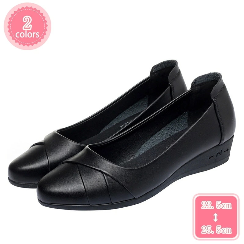 1000円OFFクーポン パンプス 痛くない ナースシューズ レディース 安全靴 フラット ウェッジソール 冠婚葬祭 おしゃれ ローヒール 走れるパンプス ラウンドトゥ ソフト コンフォートシューズ