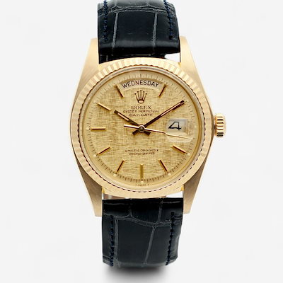 Pre-Owned 未使用のボカシダイヤルデイデイト36ヴィンテージ1803メンズレザーウォッチ1976年生 153366484 [U] 751,447円