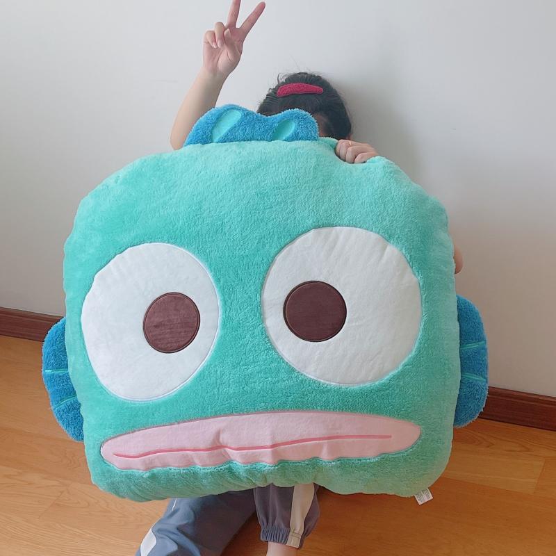 【1 つ購入すると 1 つ無料】漫画ハンギョドンかわいいモンスター醜い魚ハントンぬいぐるみ人形人形クイーンサイズのベッドクッション枕毛布