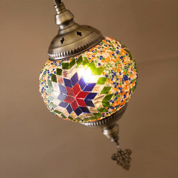 ペンダントランプ エキゾチック 雰囲気 インテリア 照明 吊下げ 天井 ガラス製 モザイクガラス モザイクタイル ペンダントライト 電気 led モダン クラシック