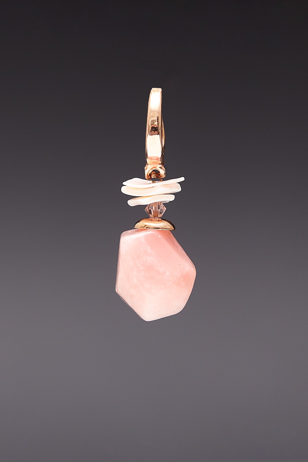 [HAZINA] Pink Aragonite Pendant