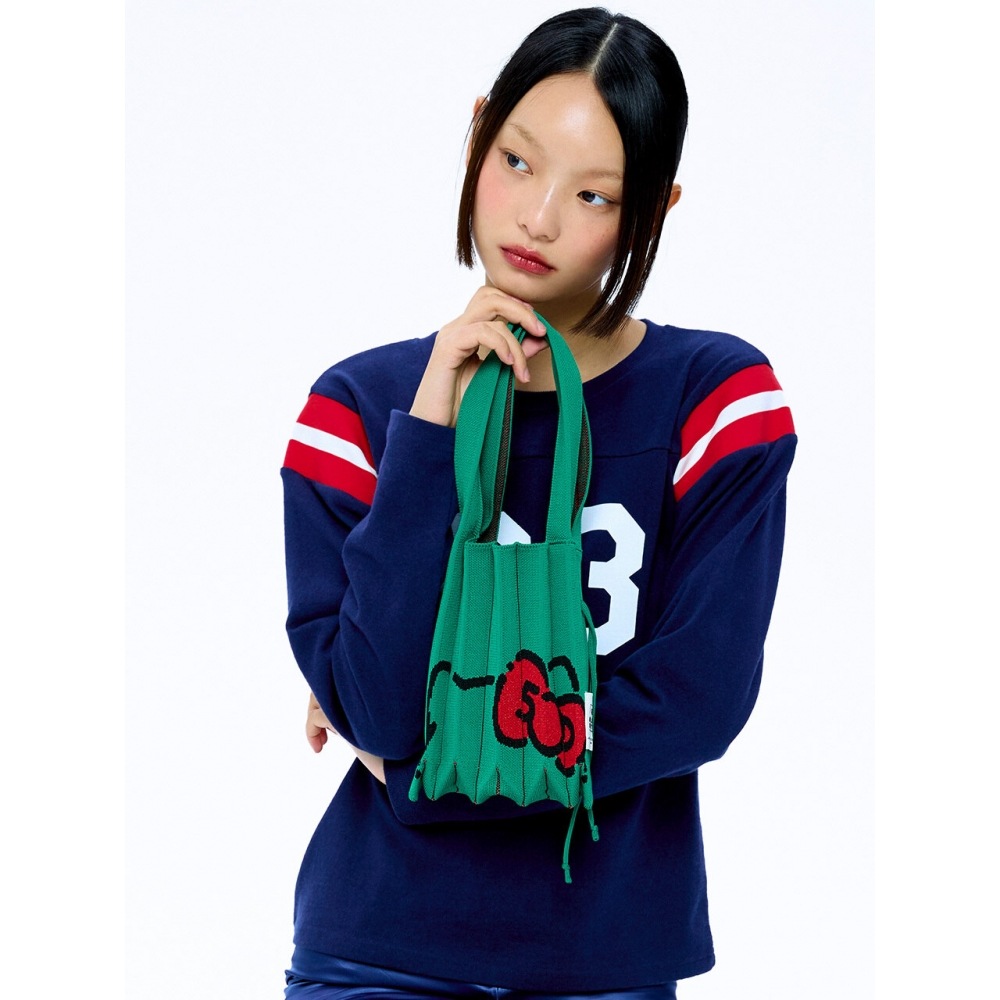 JOSEPH & STACEY ラッキープリーツニット S 50th ハローキティジェリーグリーン