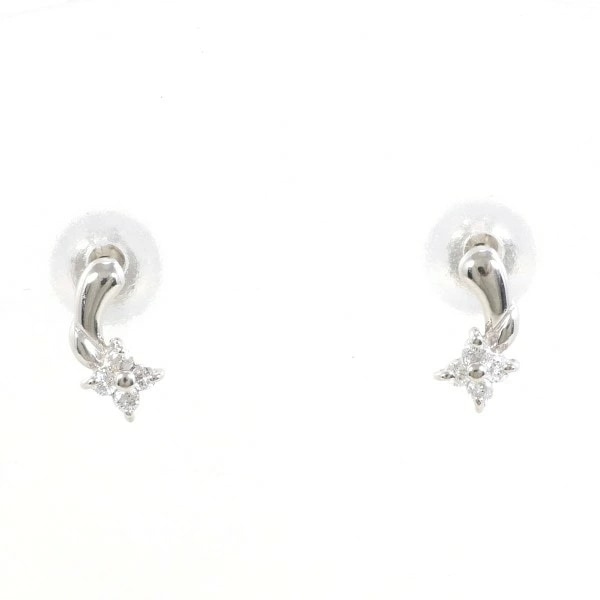 PT900 プラチナ ピアス ダイヤ 0.02 ×2 総重量約0.6g ジュエリー 中古 9,481円