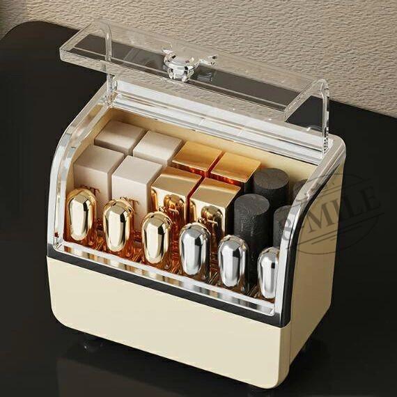 新しいデザイン！化粧品収納ボックス メイクボックス コスメボックス 大容量 おしゃれ かわいい 化粧 収納 防塵 防水 卓上 小物入れ 整理便利 多機能 メイクケース 5,188円