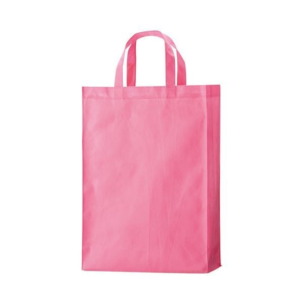 （まとめ） TANOSEE 不織布バッグ 中 ヨコ320タテ450マチ幅120mm ピンク 1パック（10枚） 3セット 7,317円