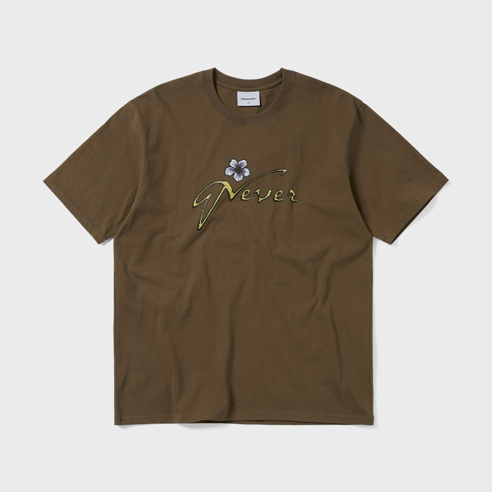 ディスイーズネバーゼント トロピカル ネバー ティー ブラウン