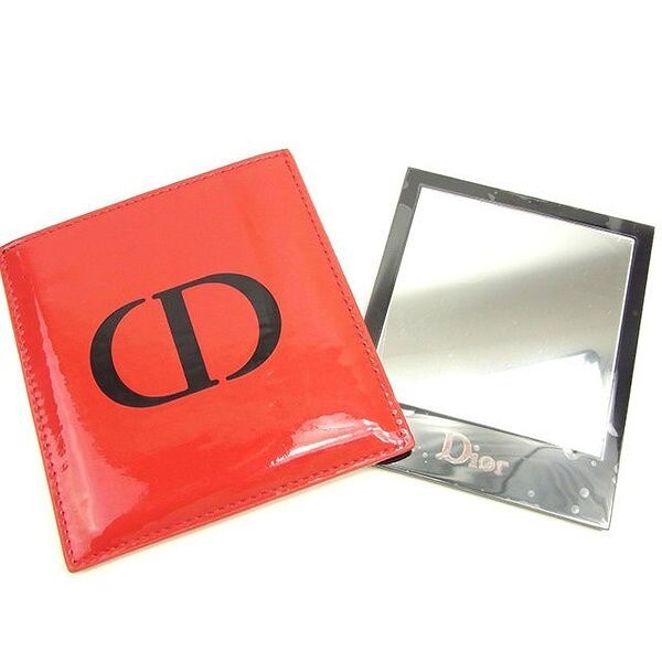 ミラー 鏡 ノベルティ レッド ブラック 中古