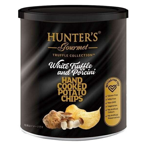 【送料無料】HUNTER S ハンターズ ポテトチップス 白トリュフ＆ポルチーニ風味 40g24缶