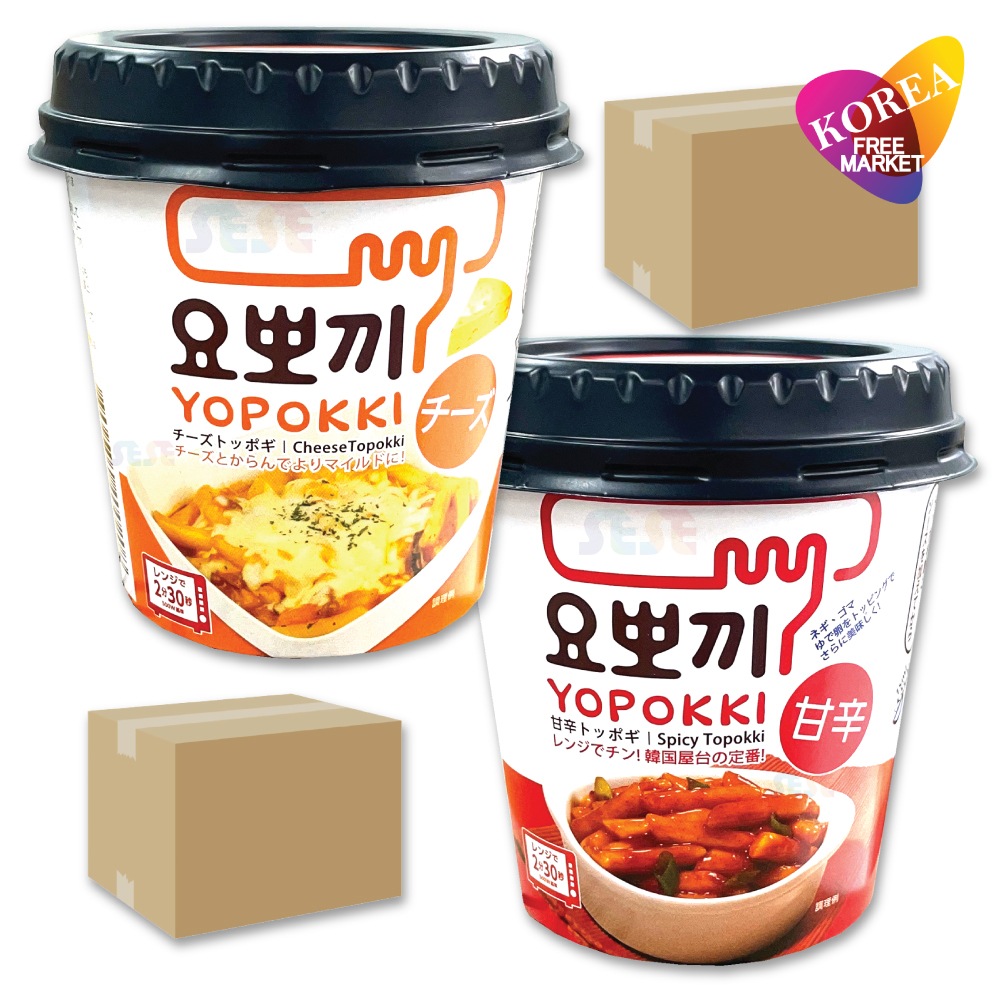 ヨッポギ 2種 24個セット 甘辛味12個 + チーズ味12個 / カップトッポキ ヨポキ YOPOKKI 韓国食品