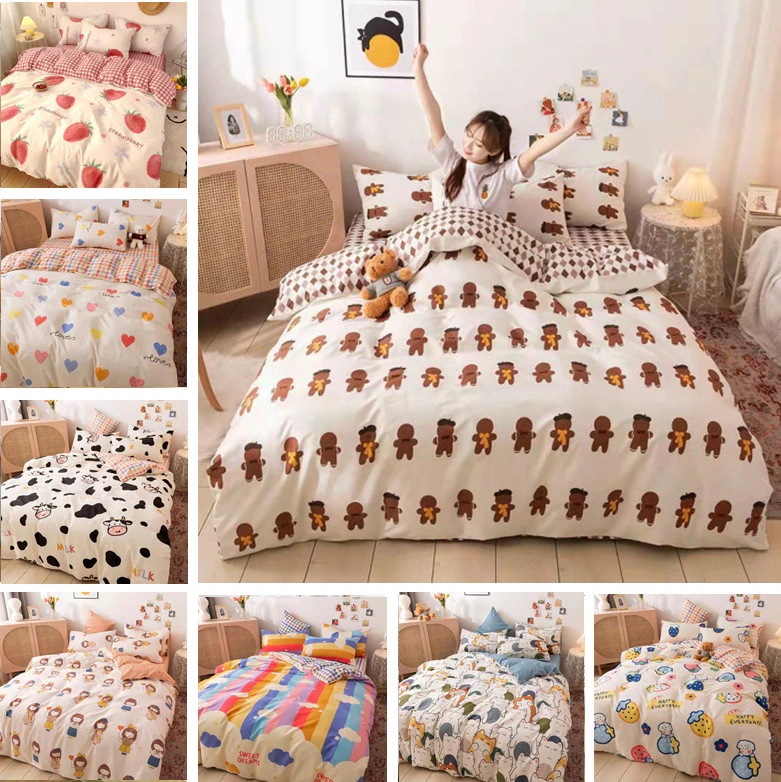 韓国ファッション 布団カバー セット 掛け布団カバー 敷布団カバー しまむら-布団カバー 寝具カバーセット