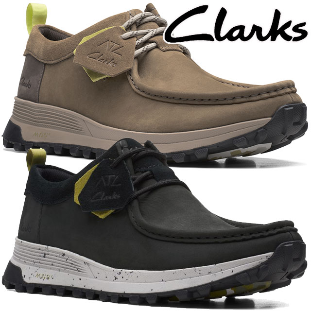 クラークス Clarks メンズ カジュアルシューズ 靴 ATL トレック ウォーリー モカシン 本革 アウトドアシューズ コンフォート ブラックヌバック 26165681 ダークサンド 261702