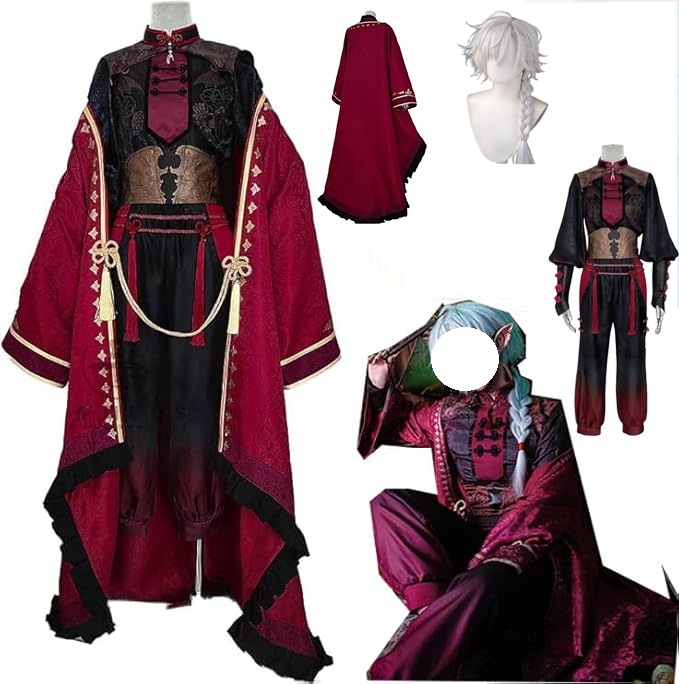 葛葉 コスプレ衣装 葛葉くずは 赤い 新衣装 中華服 チャイナ服 コスチューム 変装 仮装 ウイッグ追加可能