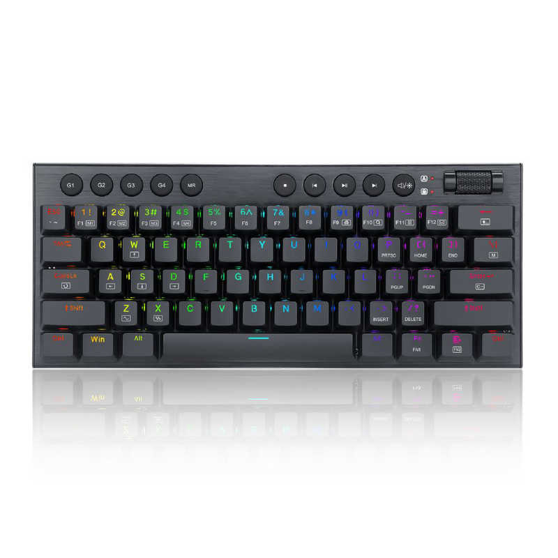 ITPROTECH　ゲーミングキーボード ロープロファイル マクロキー付 赤軸 61KEY ブラック ［有線 /USB-A＋USBC］　K632-RGBTI