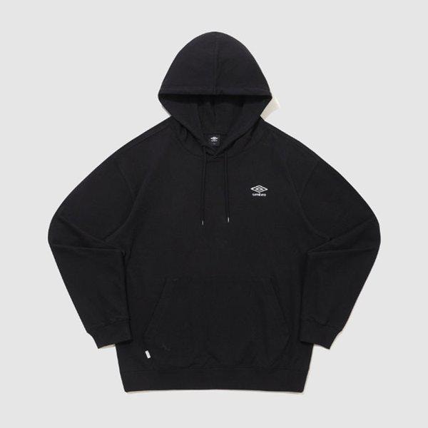 エッセンシャル スモールロゴ フード付きTシャツ UR123CHD19-BLK0