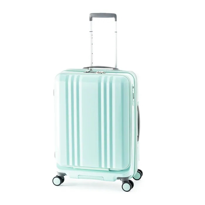 ハードキャリーケース デカかるEdge Front Open 5～7泊 55L+10L ALI-077-22FW-SMNT スモークミント