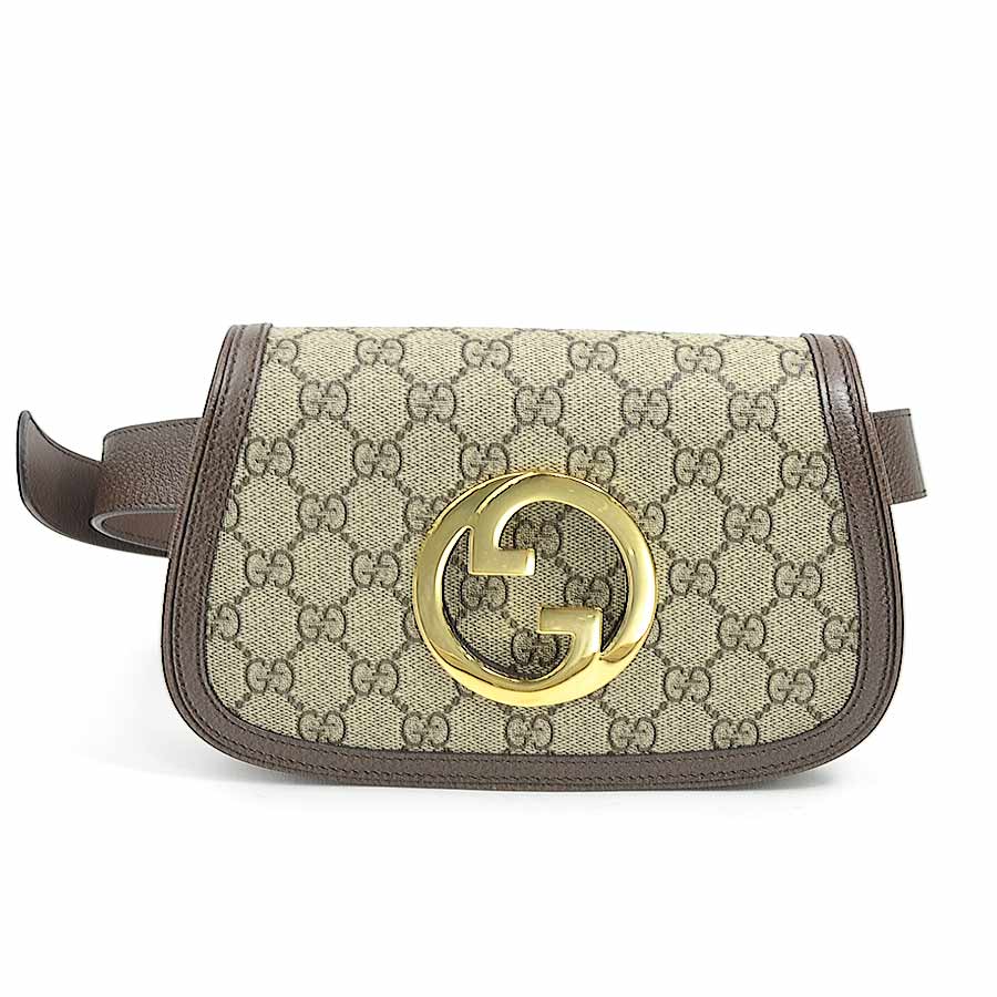 グッチ GUCCI ウエストバッグ ベルトバッグ ボディバッグ ブロンディ GGスプリームキャンバス ブラウン ユニセックス 703607 r10869a