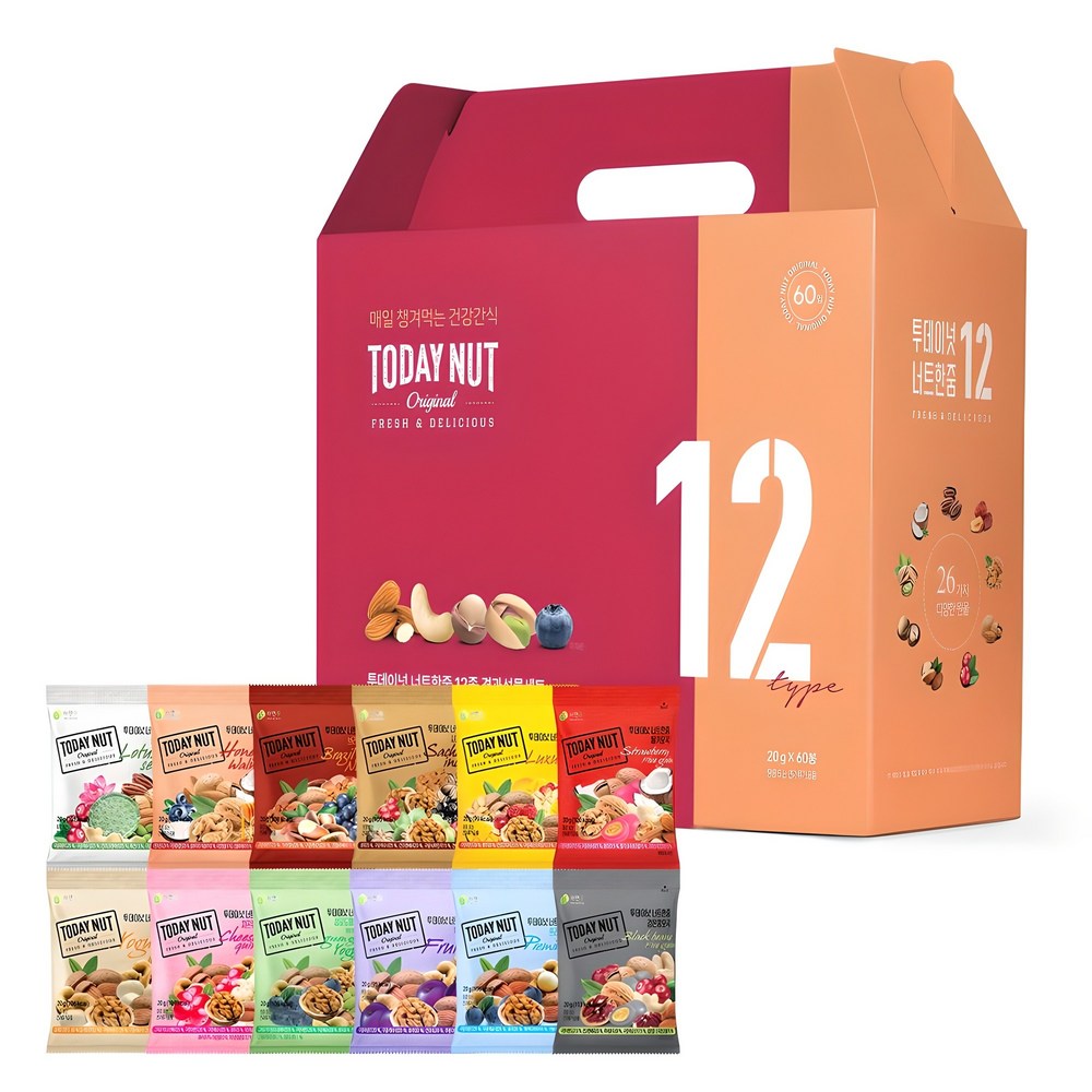 トゥデイナッツナット1ズーム12種ナッツセット1.2kg1セット