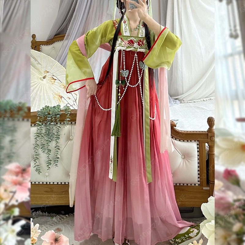 【2024新品追加】【最安値挑戦】チャイナ服 漢服 セットアップ レディース ワンピース プレ衣装 宮廷衣装 ドレス チャイナドレス 唐装漢服 豪華華流 舞台ステージ衣装 中国風-23