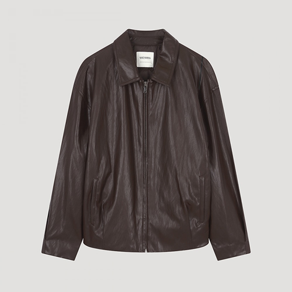 (Shes Miss) エコレザーキルティングブルゾンジャンパー_SWWJPO41010