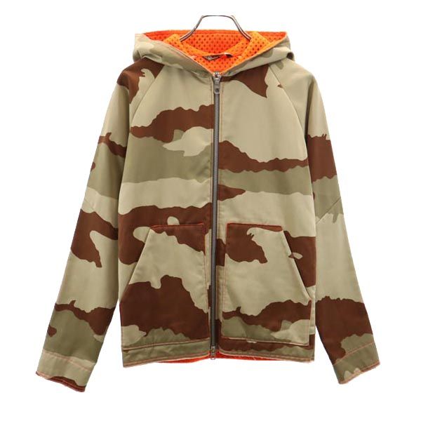 イタリア製 GFX05 迷彩柄 フードジャケット XS カーキ系 ハートランド リミテッドエディション メンズ 6,524円