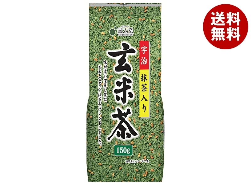 国太楼 宇治抹茶入玄米茶 150g×12袋入×(2ケース)