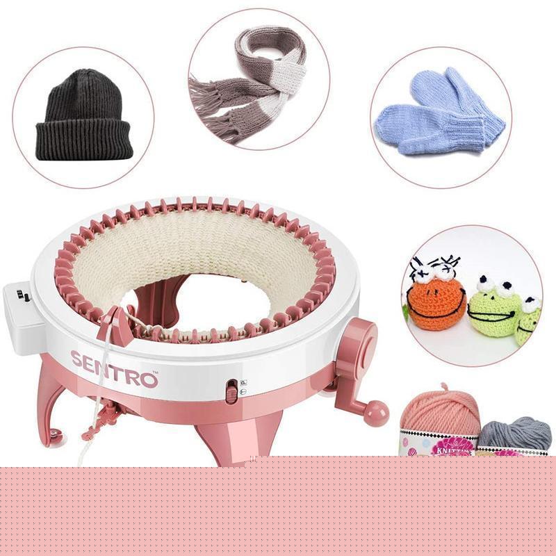 （お正月は閉まりません）編み機 48針 織り機 子供 おもちゃ DIY手芸 操作簡単 回転織機 コンパクト スカーフ ニット マフラー 袋 毛糸編み機 手芸編みキット 手編み機 手芸用品