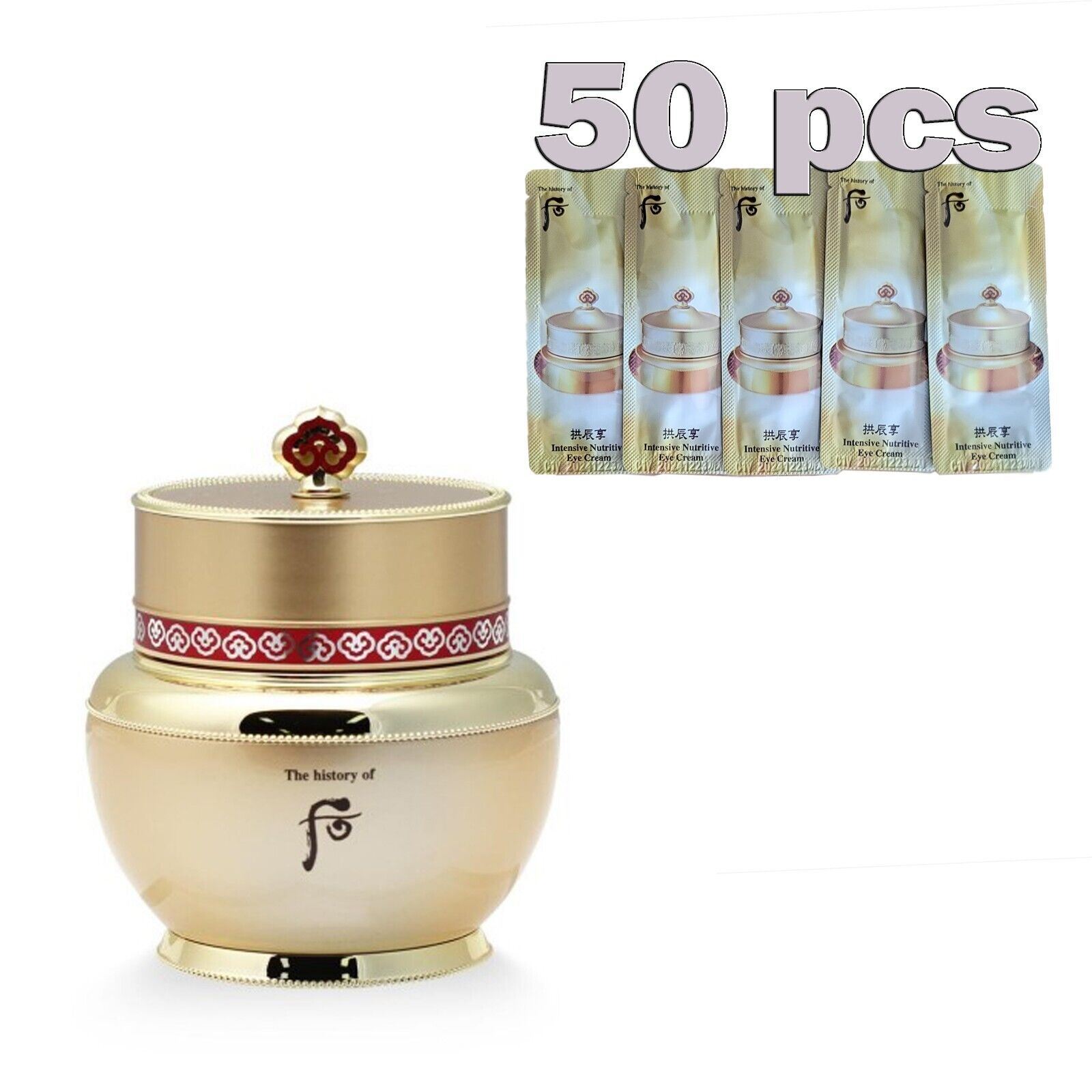 ザヒストリーオブフーフー秘貼 ジャヨンクリーム60ml+拱辰享(ゴンジンヒャン) 気＆津アイクリーム50ml(50EA)サンプル 9,933円