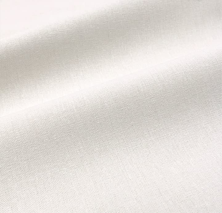 高密度 綿 麻 生地 生成り ベージュ 手芸用 約幅150cm 150cmx5m (150cmx5m)