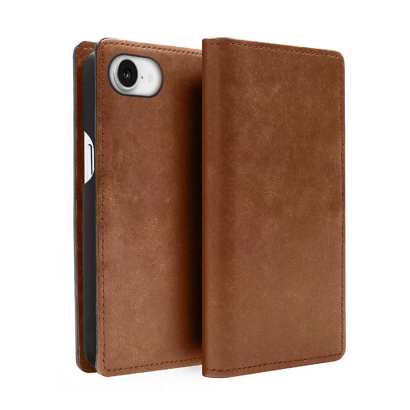 ROA　iPhone 16e ダイアリーケース MagSafe MARGOTイタリアンレザー ABBI SIGNATURE ブラウン　ABS27511i16E