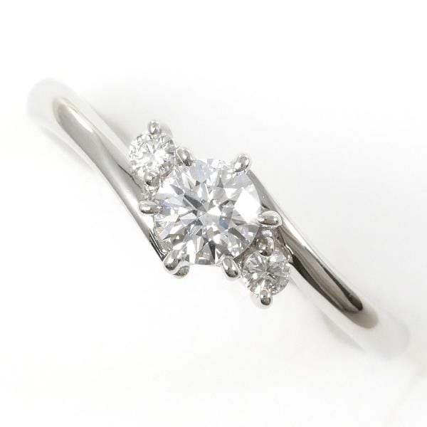 PT900 プラチナ リング 10.5号 ダイヤ 0.278 VVS2 0.05 鑑定書 中古