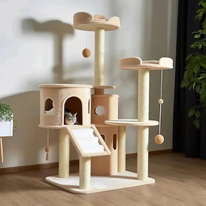 メガ割デザインを追加キャットタワー 据え置き ペット用品 猫の棚登り 猫の巣 猫が板を引っかき 猫の木 猫グッズ ペットの猫 おもちゃ カプセルカプセル