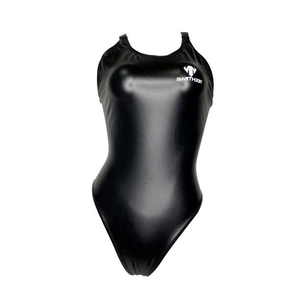 【SWIMHXBY】　競泳水着　レディース　ガールズ　280　ウォーターポロ　水球　エナメル　NPU　ベーシック　黒 5,790円