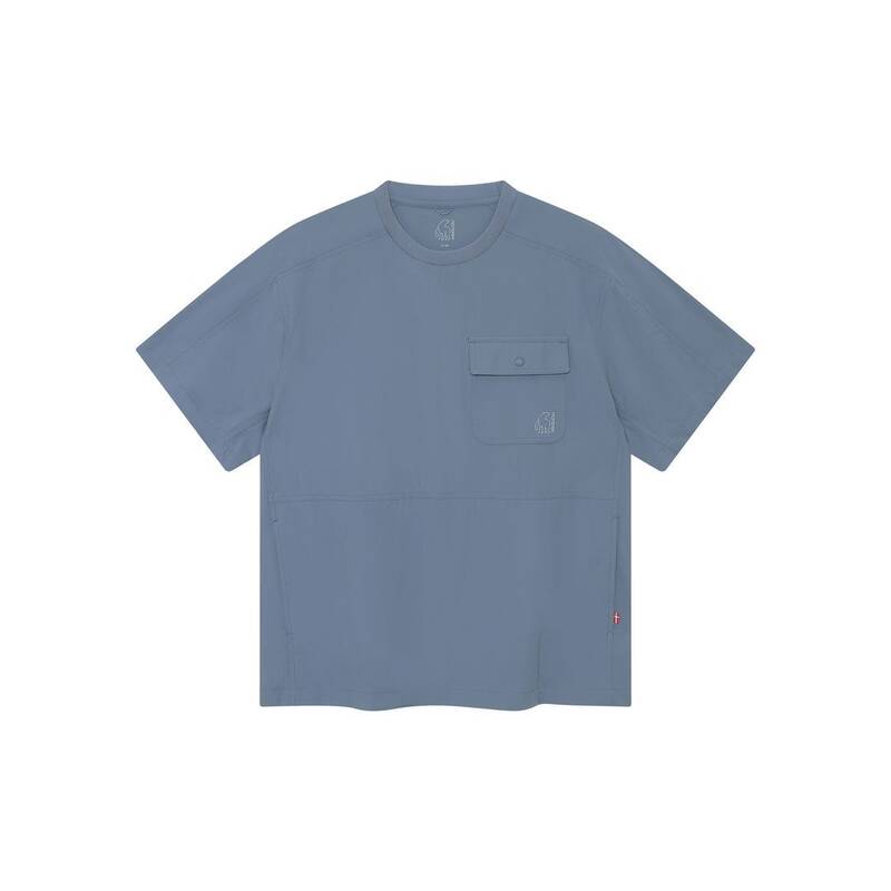 ノルディスク NORDISK ヒュッゲエア スモール ポーラーベア ウーブン半袖Tシャツ - M_スモーキーブルー OMM26271SQ 213778