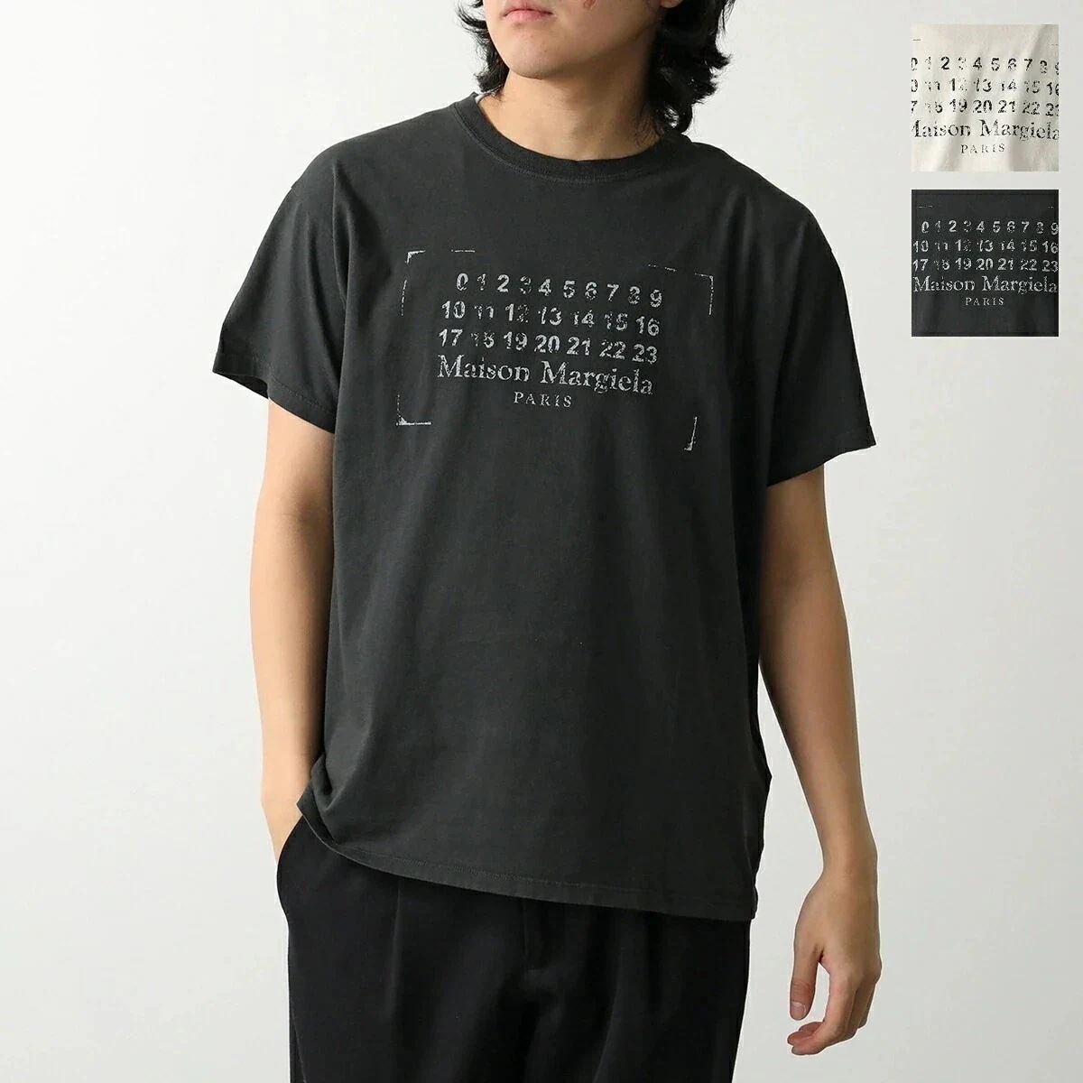 MAISON MARGIELA メゾンマルジェラ Tシャツ S51GC0534 S24575 メンズ スタンプロゴT 半袖 カットソー ラウンドネック カラー2