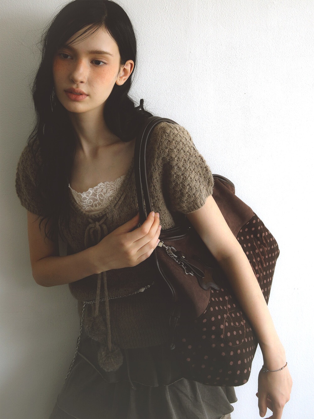 Qoo10 BadBlue MORI DIMSUM BAG スタッズ