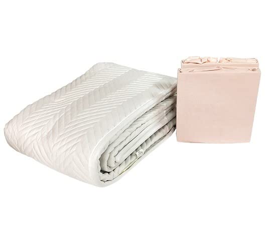 ベッドパッド&ボックスシーツ2枚 お手軽3点パック シングル ピンク KPS-3