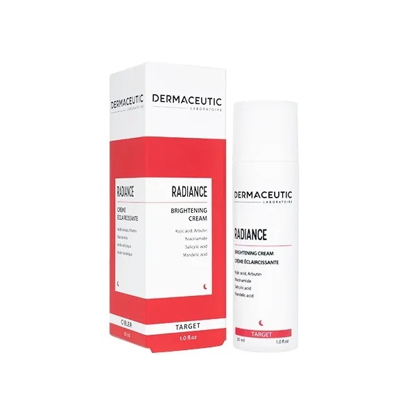 ラディアンスブライトニングクリーム 30ml 1本 ダーマシューティック Dermaceutic コウジ酸 ナイアシンアミド アルブチン 無香料 海外発送 日時指定不可 国際郵便発送