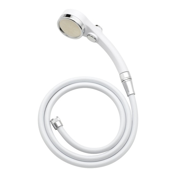 GAONA GA-FH034 [スムーズアダプター付ストップシャワー ホースセット ホワイト]