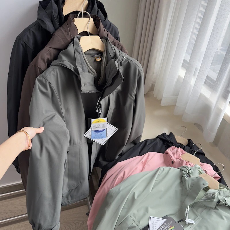 秋冬新作 メンズ アウトドア ピーク 撥水 3in1 フリースジャケット/アウター カップル/女性用