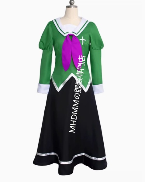 私の百合はお仕事です！ コスプレ衣装 白木陽芽 矢野美月 知花純加 コスチューム 変身 仮装 ステージ服 [蝶ネクタイには3つの色が含まれている]