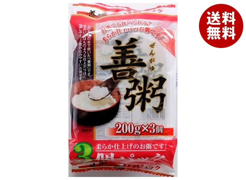 たかの 善粥 3個パック (200g×3個)×8袋入×(2ケース)